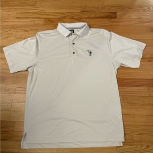 FootJoy White Golf Polo Shirt with Heron XL